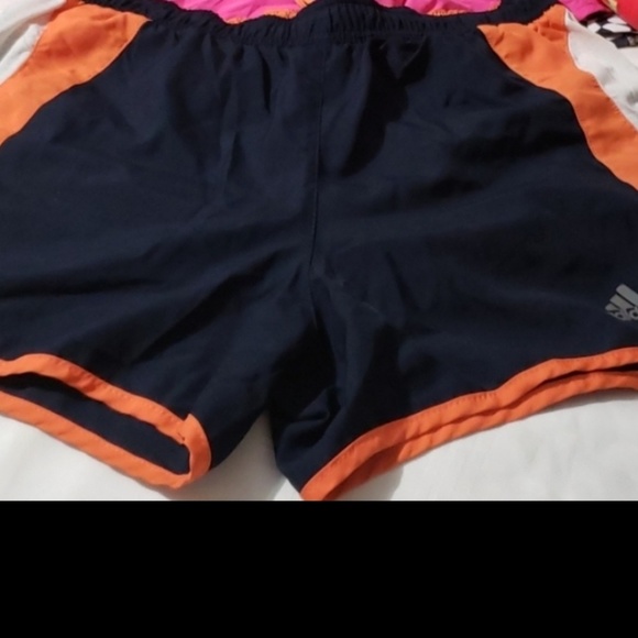 Adidas  athletc shorts Orange and black small - Picture 4 of 8